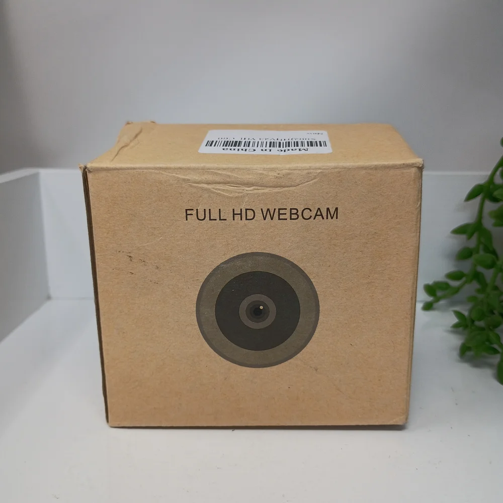Black USB Webcam - Compact Plug-and-Play Camera